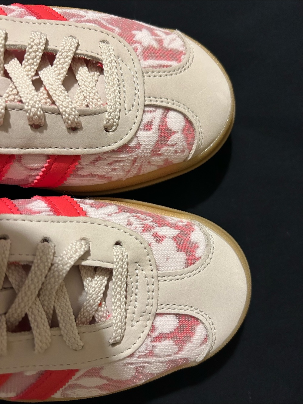 Adidas Gazelle Liberty London Better Scarlet Gum Shoes - Picture 8 of 10